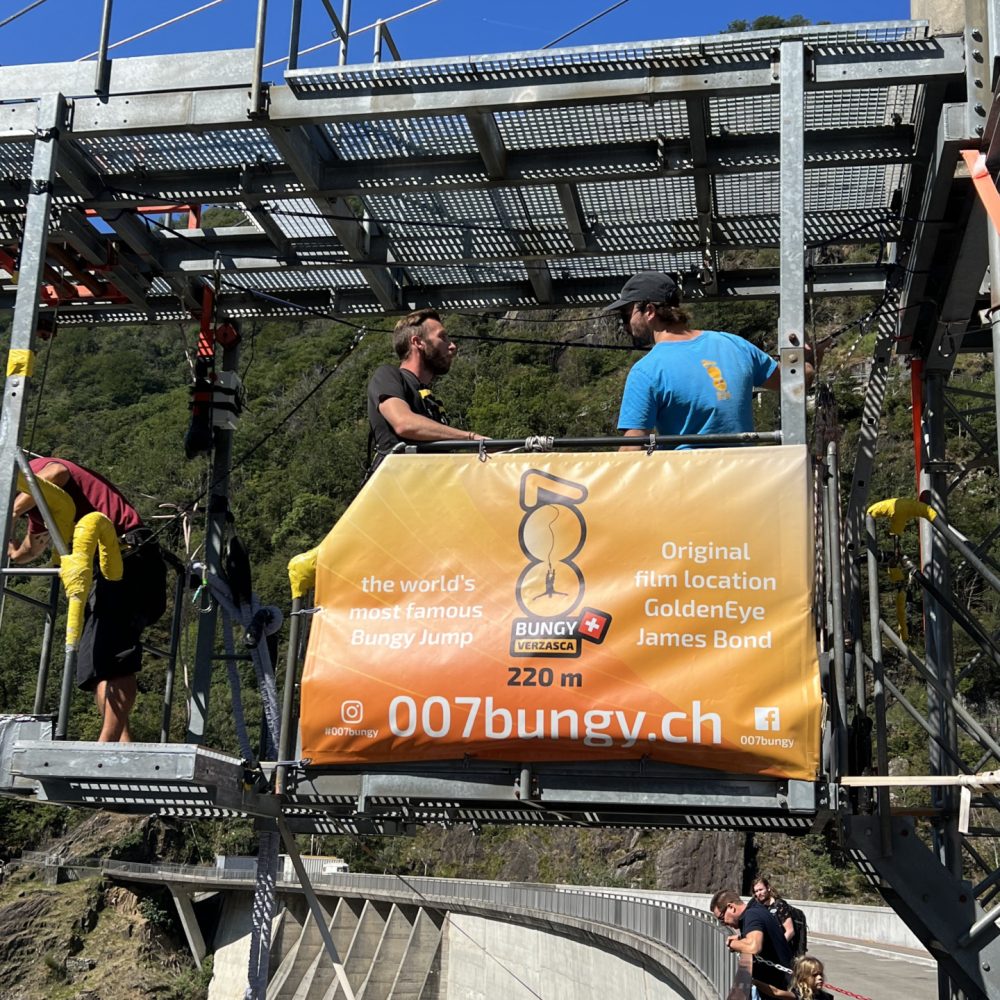 barrage Verzasca saut élastique europe